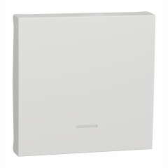 Unica - enjoliveur interrupteur ou bouton-poussoir lumineux - 2 mod - Blanc