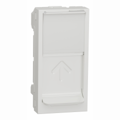 Unica - prise pour 1 RJ45 S-One - 1 mod - Blanc - méca seul