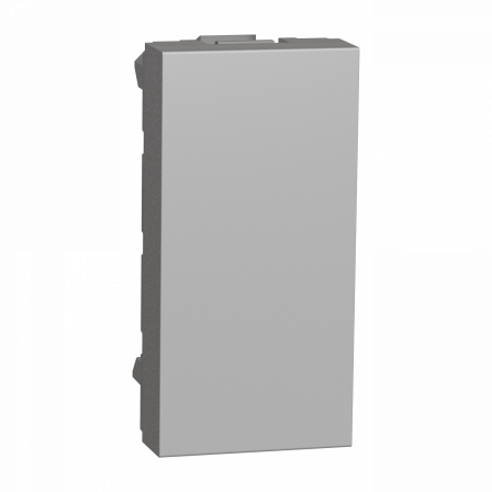 Unica - obturateur - 1 module - Alu - mécanisme seul