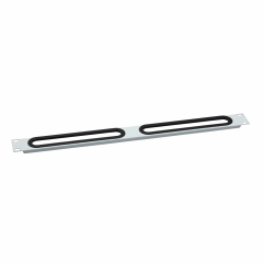 Actassi - plastron passe-câbles 19P - 1U - RAL 7035