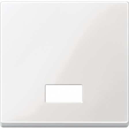 Merten M-Plan - enjoliv. commande lumineuse simple d'éclairage - blanc brill.