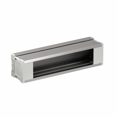 OptiLine 45 - boitier vide de prises de base - 4 modules - aluminium - L= 240mm