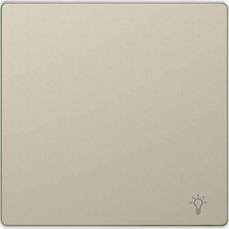 D-Life - enjoliveur pour commande simple avec picto lampe - blanc sable