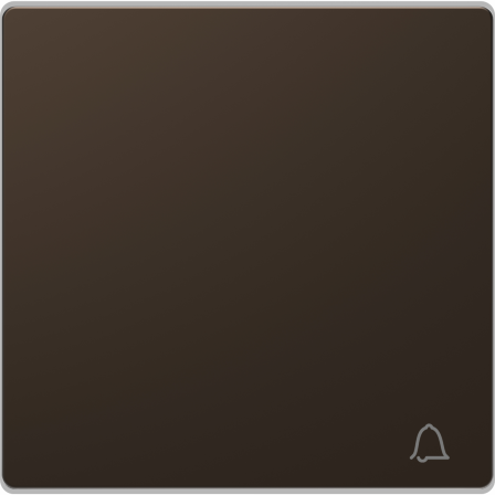 D-Life - enjoliveur pour commande simple avec picto carillon - métal mocca