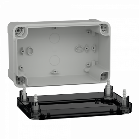 PanelSeT - boîte industrielle - transparente - 192x121x87mm - PC