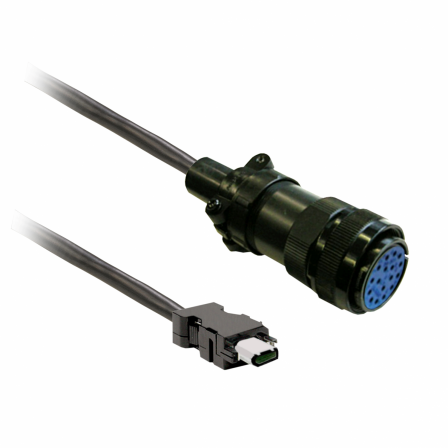 Lexium - Cable codeur 5m blinde, b ch2 conn. mil