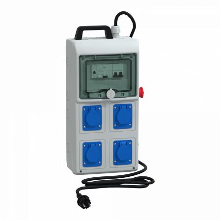 Mureva coffret de chantier 4 prises 16A NF avec cordon