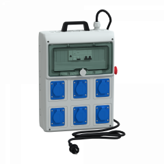 Mureva coffret de chantier 6 prises 16A NF avec cordon