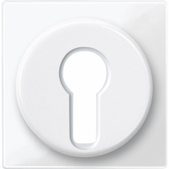 Merten M-Plan - enjoliveur pour commutateur à clé - blanc brillant