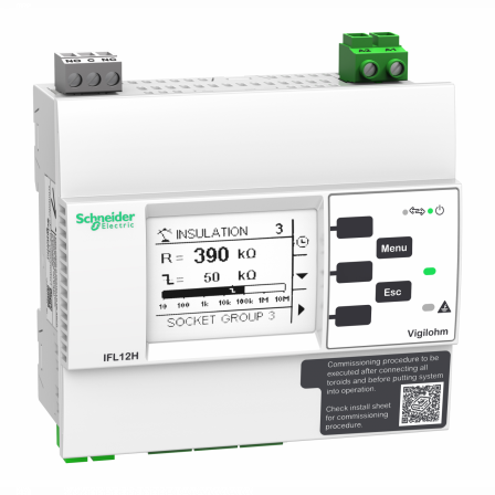 Vigilohm - localisateur auto d'isolement - 12 voies - hôpital - 110-440VCA/CC