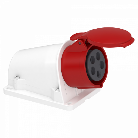 Mureva - socle de prise incliné -16 A 3P+N+T - 380-415 V CA - en saillie- IP44