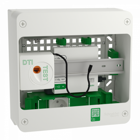 Resi9 Coffret VDI 13M1R - Switch 5ports PoE - grade 3TV 4xRJ45 cat6a