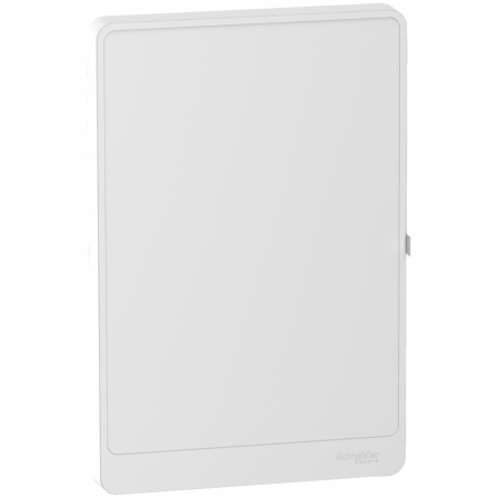 Resi9 - Porte Styl blanche (RAL 9003) pour coffret 4 rangées de 13 modules