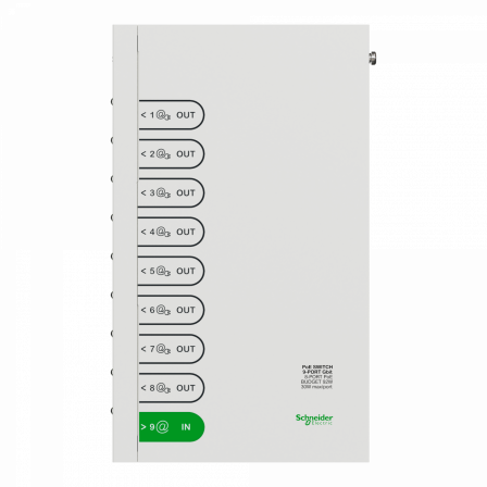 Resi9 Switch Ethernet 9 Ports, 8 Ports 1gbit POE 30W max, budget total 92W