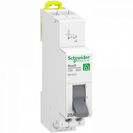 Resi9 - commutateur 3 positions - 1OF - 20A - 250VCA