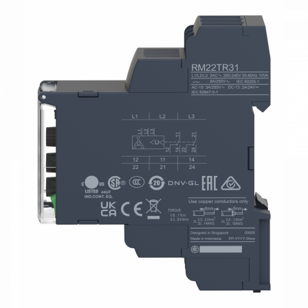 Harmony Control RM22 - relais contrôle de phases - 2OF - 200 à 240Vca