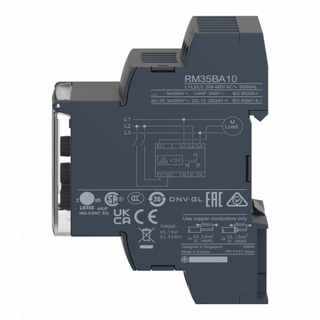 Harmony RM35-BA - relais de contrôle de pompe - plage 1..10A