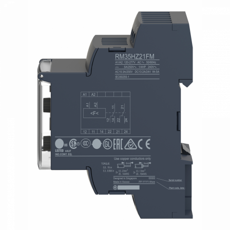 Harmony RM35-HZ - relais de contrôle de la fréquence - plage 40..70 Hz