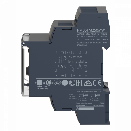 Harmony RM35-T relais de contrôle tension et temp du moteur - 24..240Vca/cc - 2F