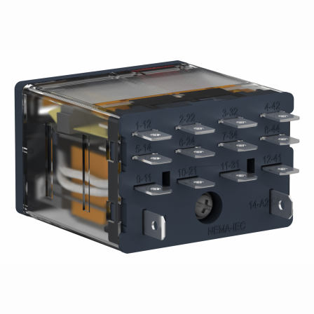 Harmony Relay RP - relais puissance - embroch - test - DEL - 4OF - 15A - 24VAC