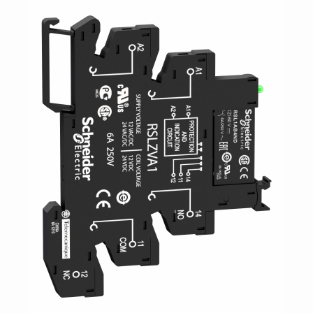 Harmony Relay RSL - relais PCB embrochable monté sur embase - 1OF - 6A - 12V1CDC
