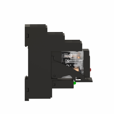 Harmony RXG - relais embroc monté sur embase - test + DEL - 1OF 10A - 24VAC