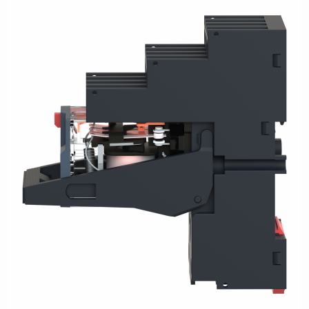 Harmony  RXM - relais monté sur embase cont séparés - 4OF - 6A - test - 24VAC