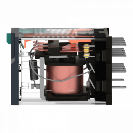 Harmony Relay RXM - relais miniature - embroch - test - 4OF bas niv - 3A - 24VDC