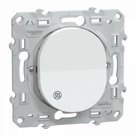 Ovalis - interrupteur va et vient - 10AX - Antibactérien