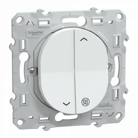 Ovalis - interrupteur 2 boutons pour volet roulant - 6AX - Antibactérien