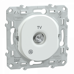 Ovalis - prise TV simple - Antibactérien