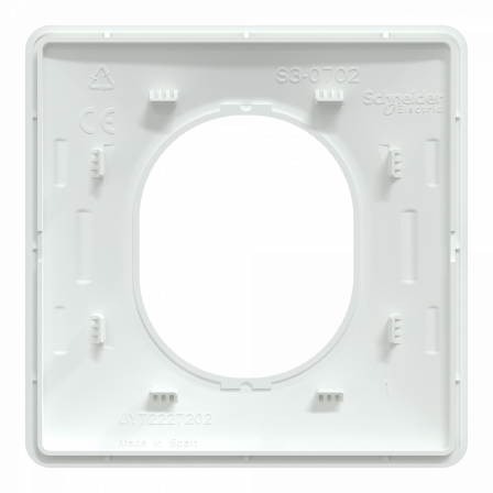 Ovalis - Plaque de finition - 1 poste Antibactérien