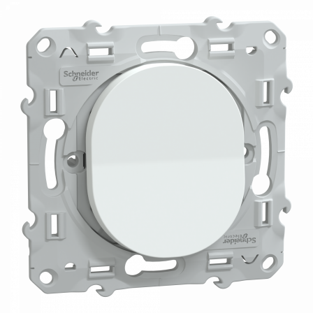 Ovalis - interrupteur permutateur - 10AX - Blanc