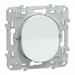 Ovalis - bouton poussoir à fermeture - 10A    Blanc