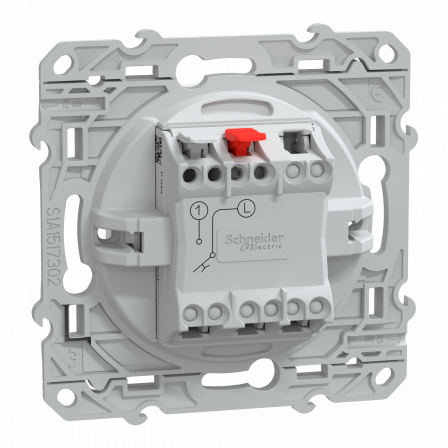 Ovalis - bouton poussoir à fermeture - 10A    Blanc