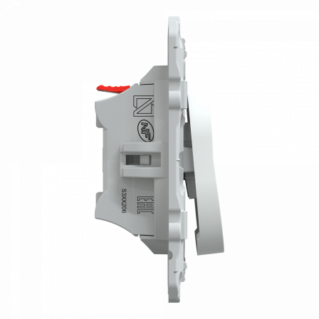 Ovalis - bouton poussoir à fermeture - 10A    Blanc