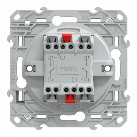 Ovalis - double va et vient - 10AX - Blanc