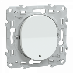Ovalis - interrupteur va et vient - 10AX - lumineux ou témoin - Blanc