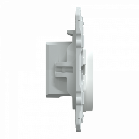 Ovalis - prise TV simple - Blanc