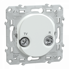 Ovalis - prise TV-R - Blanc