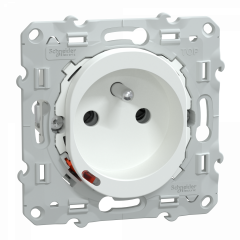 Wiser Ovalis - Prise 2P+T connectée - 16A  - zigbee - Blanc