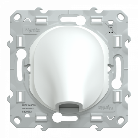 Ovalis - sortie de câble - 16A - Ø6..12mm - Blanc