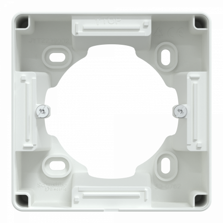 Ovalis - Boîte support 36 mm pour montage en saillie - Blanc