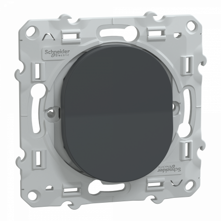 Ovalis - interrupteur va et vient - 10AX - Anthracite