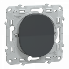 Ovalis - interrupteur va et vient - 10AX - Anthracite