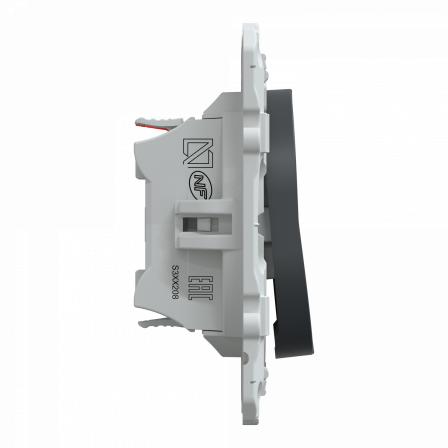 Ovalis - interrupteur 2 boutons pour volet roulant- 6AX -Anthracite