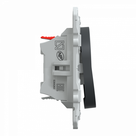 Ovalis - interrupteur va et vient - 10AX - lumineux ou témoin - Anthracite
