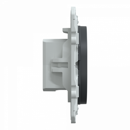 Ovalis - prise TV simple - Anthracite