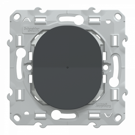 Wiser Ovalis - bouton poussoir - 10A - zigbee - Anthracite