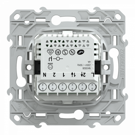 Wiser Ovalis - interrupteur connecté volet-roulant - 4A - zigbee - Anthracite